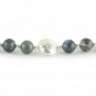 Sterling Silver and Moss Agate Necklace  3