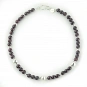 Garnet and Sterling Silver Necklace  1