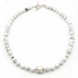 Howlite and Sterling Silver 925 Necklace 1