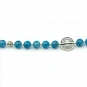 Sterling Silver and Blue Apatite Necklace 3