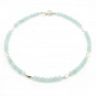 Aquamarine and Silver 925 Necklace 1
