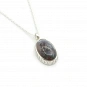 Chain with Pendant Moos Agate and 925 Sterling Silver 1