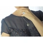 Sterling Silver 925 and Sodalite Chain Necklace with Daisy Flower Pendant 5