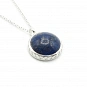 Sterling Silver 925 and Lapis Lazuli Chain Pendant Necklace 1