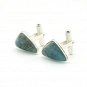 Cufflinks with Blue Apatite and 925 Silver 1