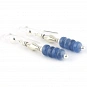 Long Kyanite Drop Earrings and Eterling Silver in denim blue color 52 millimeter (2.05 inch) length 2