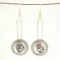 Long Grape Agate Earrings set in Sterling Silver 54 millimeter (2.13 inch) length 4