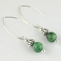 Green Zoisite Earrings and Sterling Silver 52 millimeter (2.05 inch) length 1