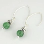 Green Zoisite Earrings and Sterling Silver 52 millimeter (2.05 inch) length 2