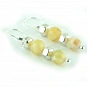 Yellow Opal Earrings and Sterling Silver 47 millimeter (1.85 inch) length 2