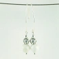 White grey howlite Earrings and Sterling Silver 50 millimeter (1.97 inch) length 3