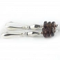 Smoky Quartz Earrings and Sterling Silver 50 millimeter (1.97 inch) length 1
