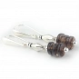 Smoky Quartz Earrings and Sterling Silver 50 millimeter (1.97 inch) length 2