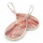 Agate Perelivt and Sterling Silver Earrings 2