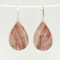 Agate Perelivt and Sterling Silver Earrings 5