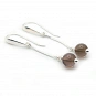 Long Smoky Quartz Earrings and Sterling Silver 925 1