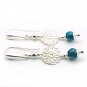 Long Blue Apatite Earrings and Sterling Silver 925 2