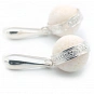 White Coral Earrings set in Sterling Silver 925 2