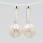 White Coral Earrings set in Sterling Silver 925 4