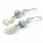 Howlite and Sterling Silver Earrings 3
