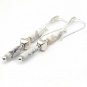 Howlite and sterling Silver Earrings 3