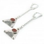 Red Jasper and Silver 925 Earrings 3