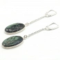 Fuchsite and Silver 925 Earrings 3