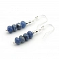 Sodalite and Silver 925 Earrings 2