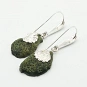 Agate Mini Geode and Sterling Silver 925 Earrings 3