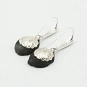 Agate Mini Geode and Sterling Silver 925 Earrings 3