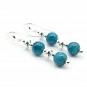 Blue Apatite and Sterling Silver Earrings 1