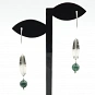 Moss Agate and Sterling 925 Silver Earrings 3