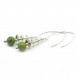 Jade and Sterling Silver 925 Earrings 3