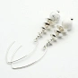 Howlite and Sterling Silver 925 Earrings 2