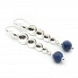 Sodalite and Sterling Silver 925 Earrings 1