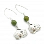 Jade and Silver 925 Earrings 1