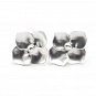 Hydrangea Flower Earrings in 925 Silver 2