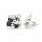 Hydrangea Flower Earrings in 925 Silver 3