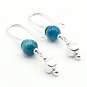 Blue Apatite and 925 Silver Earrings 1