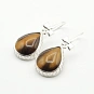 Tiger Eye and 925 Silver Earrings 2