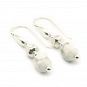 Howlite and Sterling Silver Earrings  1