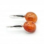 Amber and Sterling Silver Earrings  2