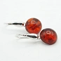 Amber and Sterling Silver Earrings  2