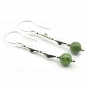 Jade and 925 Silver Earrings 1