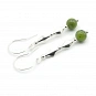 Jade and 925 Silver Earrings 2