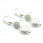 Aventurine and 925 Silver Earrings 1