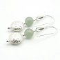 Aventurine and 925 Silver Earrings 3