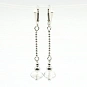 Rock Crystal Quartz and 925 Silver Earrings 6