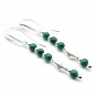 Malachite and 925 Silver Earrings 1