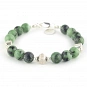 Zoisite and Sterling Silver 925 Bracelet 2